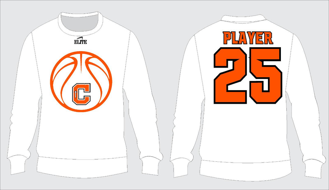 Catholic High Bears Basketball Crewneck - White