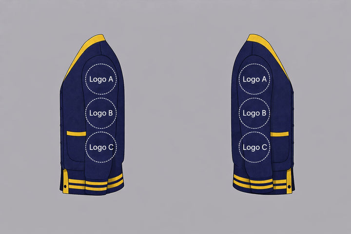 Helix Aviation Letterman Cardigan + 2 Logos