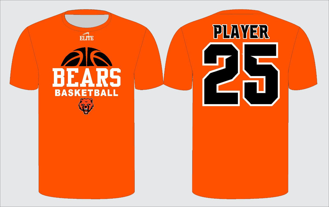 CHB Bears Basketball T-shirt - Orange
