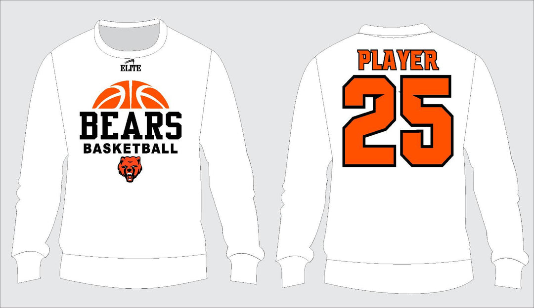 CHB Bears Basketball Crewneck - White