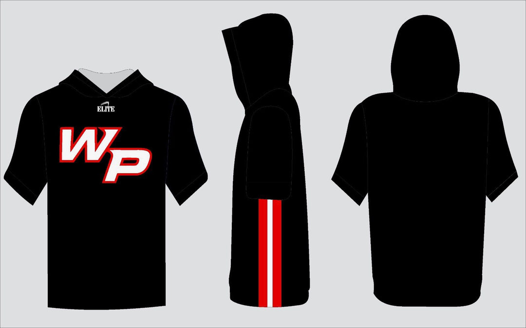 West Point Dri Fit Short Sleeve Hoodie - Black