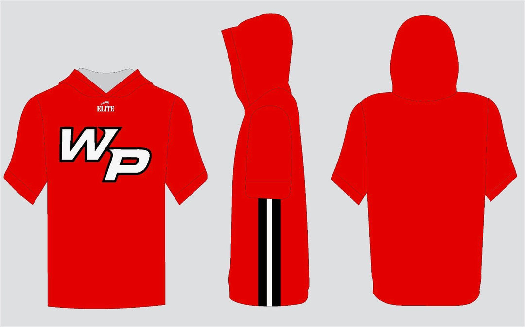 West Point Dri Fit Short Sleeve Hoodie - Red