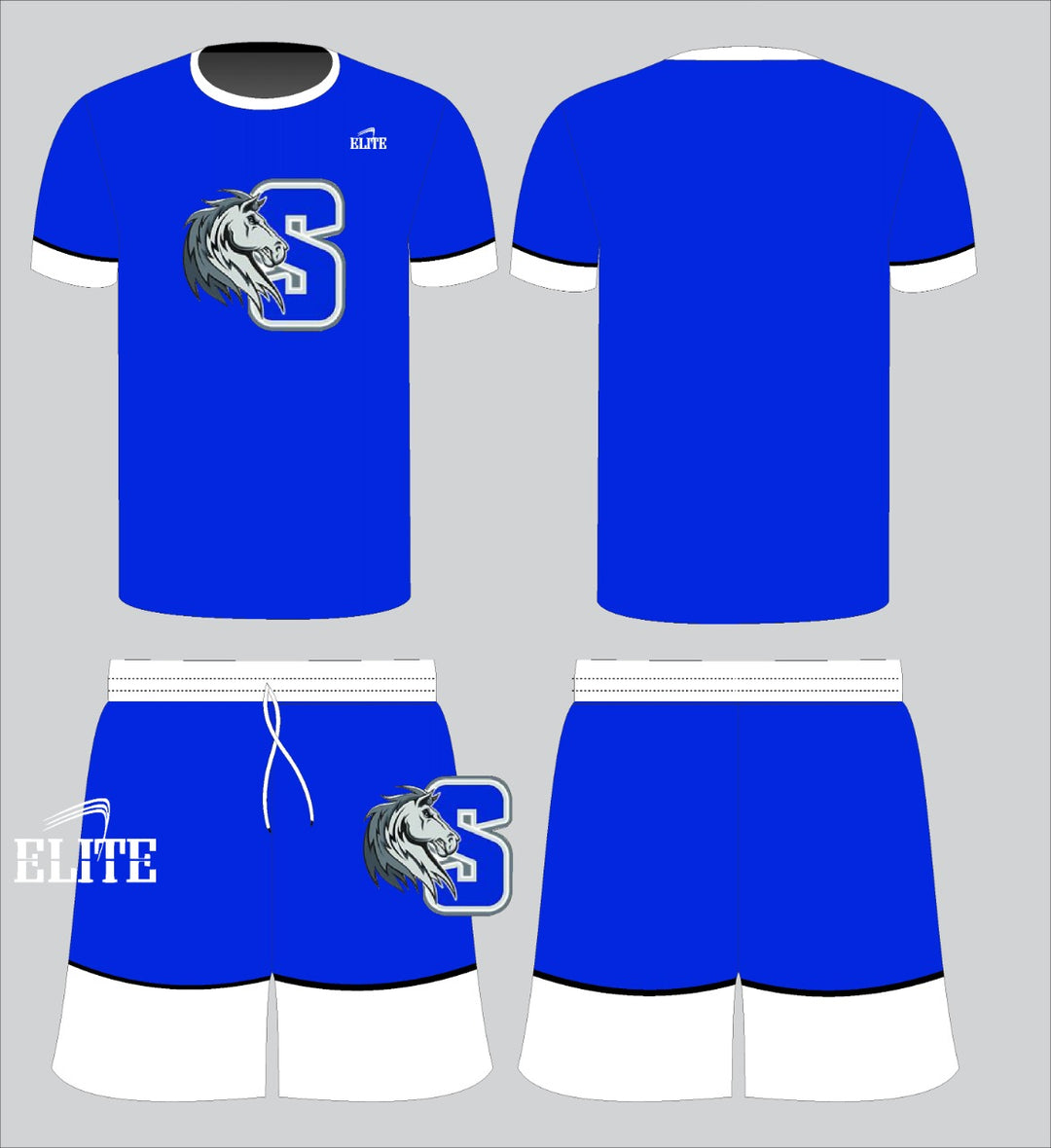 Scotlandville Middle - Blue - White - Workout Set