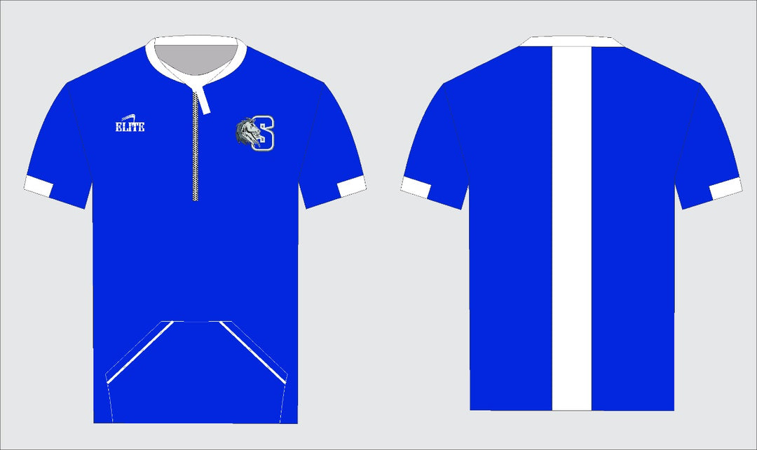 Scotlandville Middle - Micro Short Sleeve Pullover - Blue