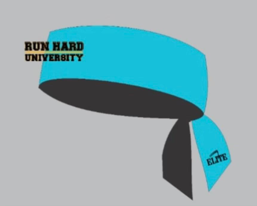 Run Hard University Track - Headband - Blue