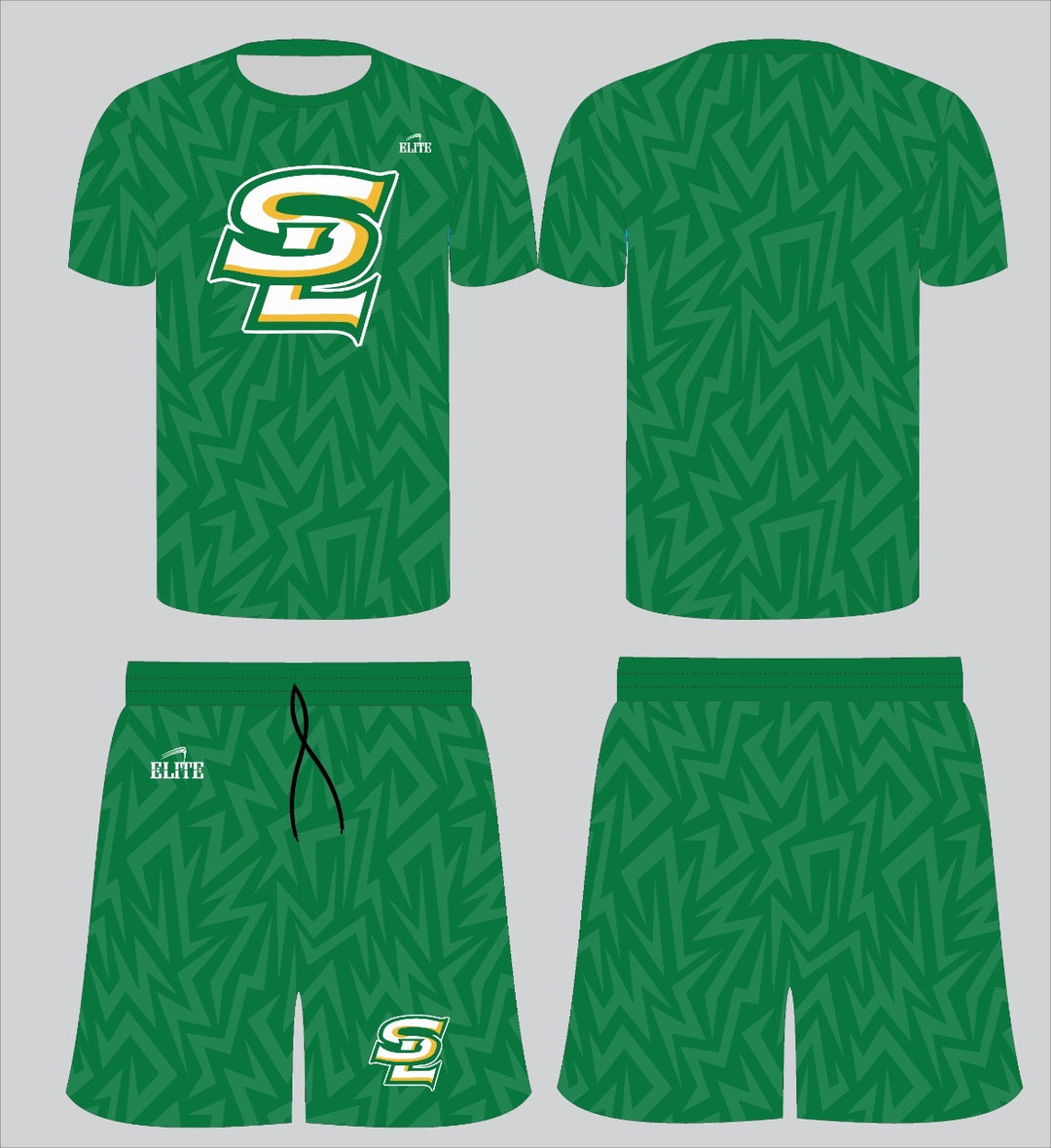 Green Southern Lab Shirt/Short Set