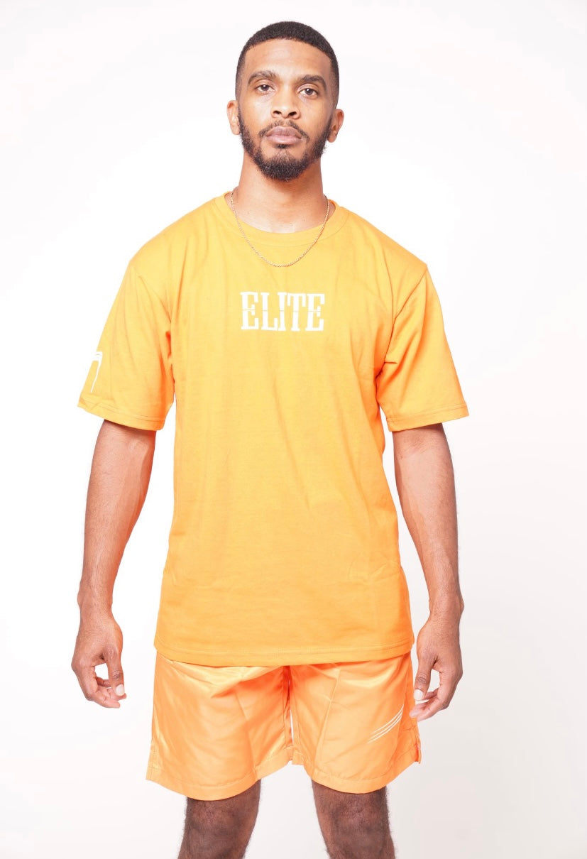 Elite Statement Orange/White Tee