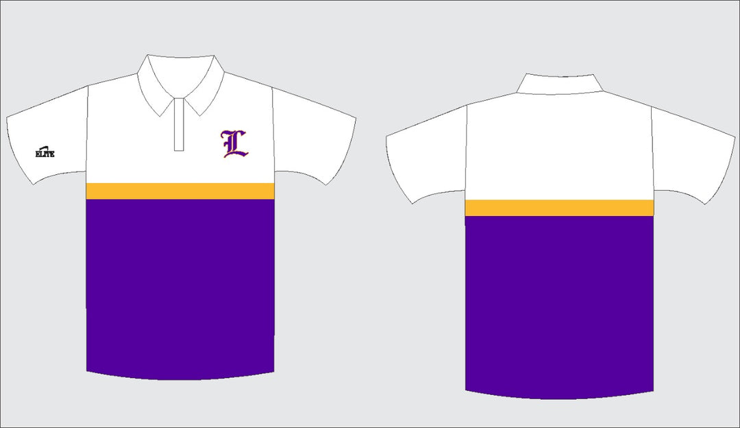 Lutcher Team Store - Polo - White - Purple