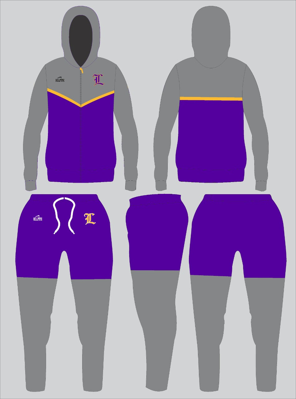 Lutcher Team - Travel Suit - Grey - Purple