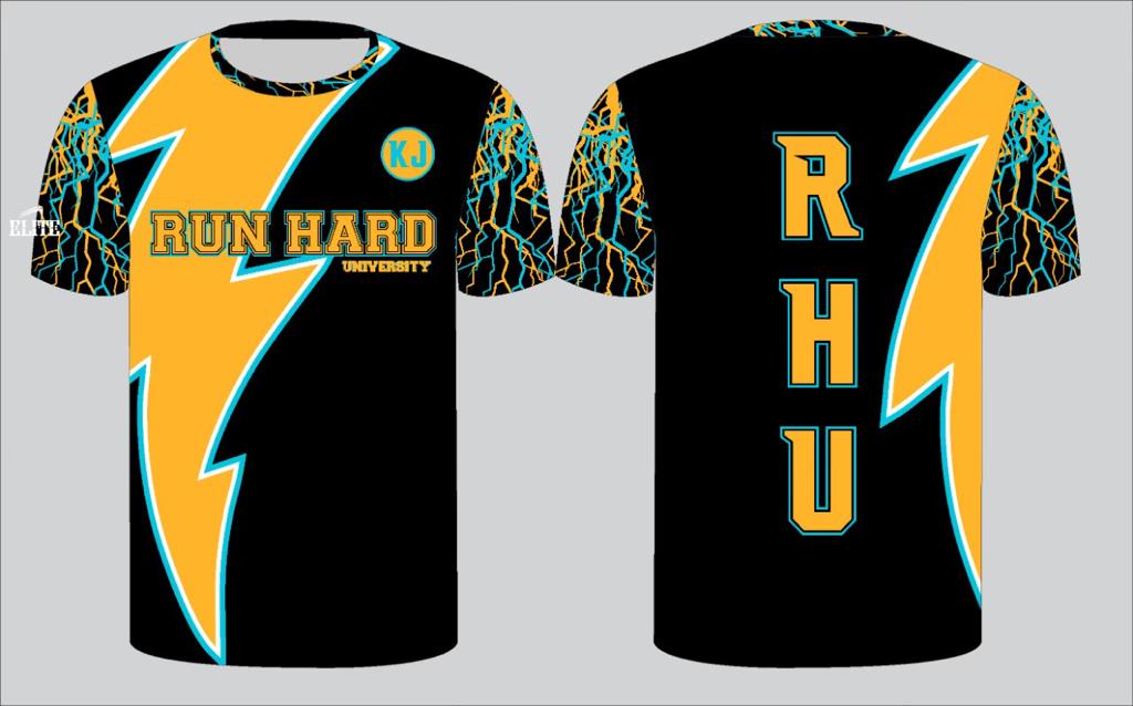 Run Hard University Track - Parent T-Shirt - Black