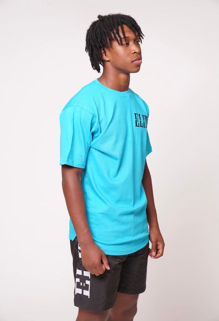 Elite Extended Tee Turquoise