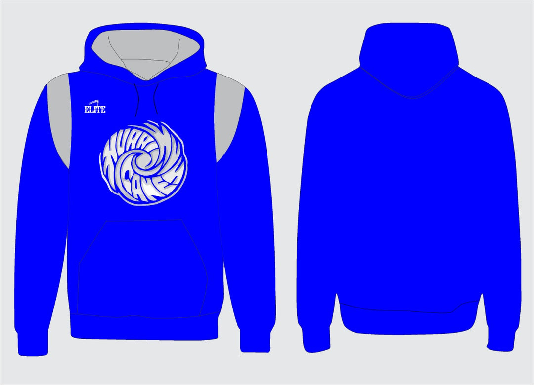 North Central Fan Hoodie - Blue with Gray strip