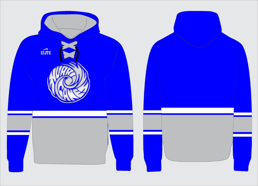 North Central Fan Hockey Jersey - Blue with Gray Strips - Elite By ECW - Team Sports