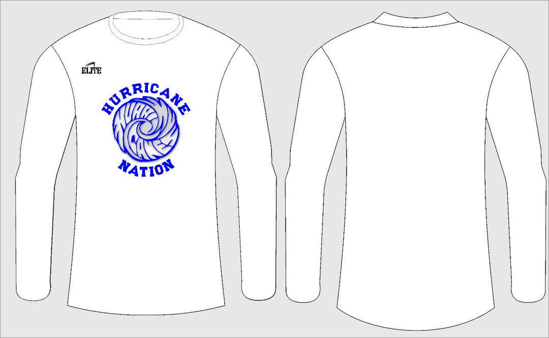 North Central Fan Long Sleeve Shirt - White